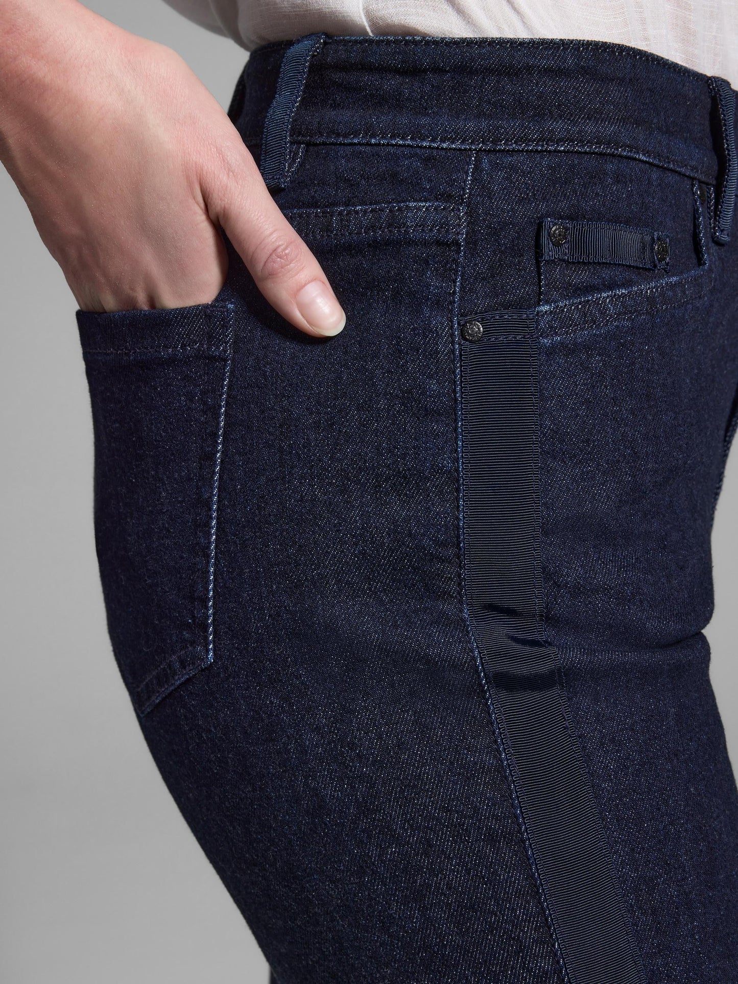 Gold Label Ribbon Trim Jeans
