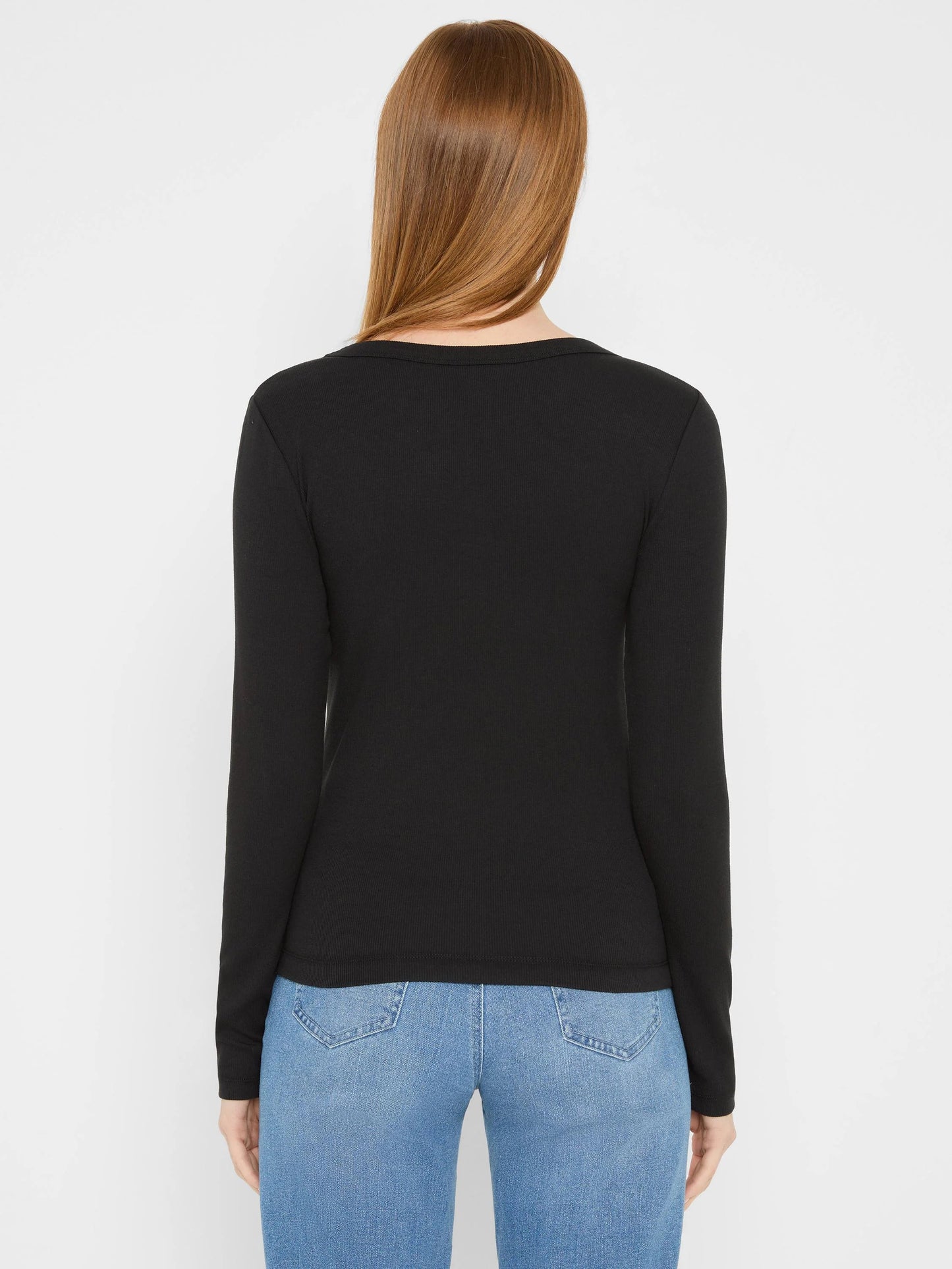 Perfect Knit Rib Long Sleeve Crew Tee