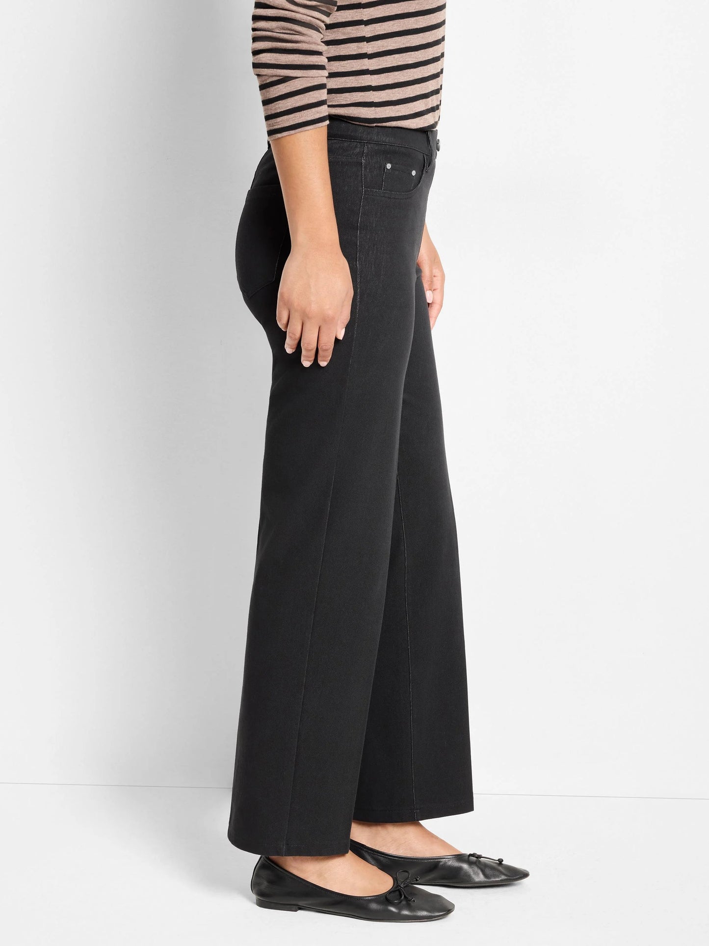 Recess Straight Knit Ankle Pull On Jeans