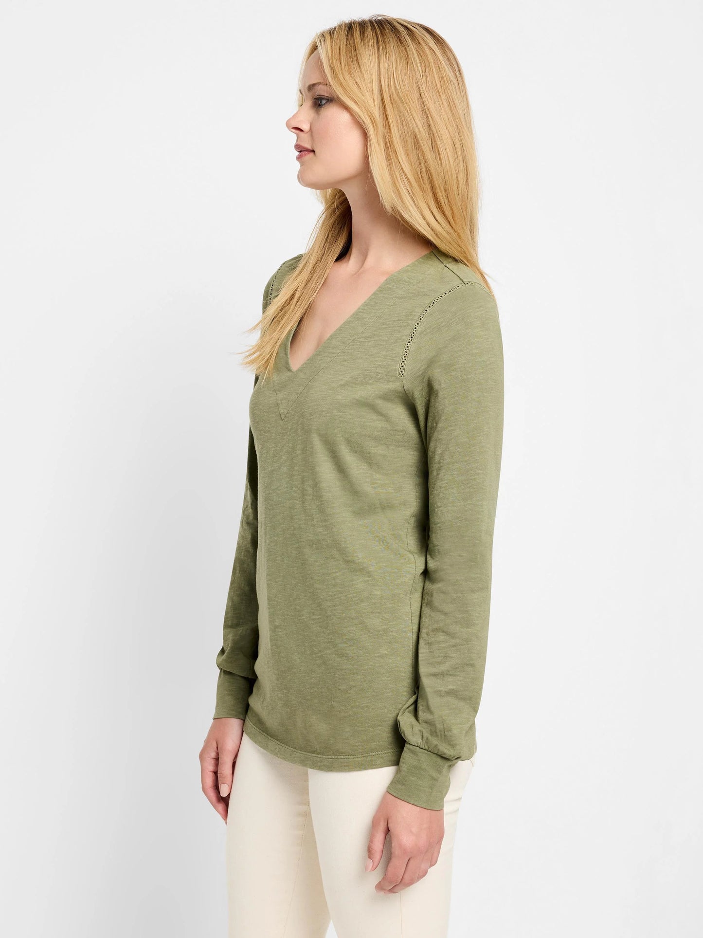 NZT Lace Detail Long Sleeve Top