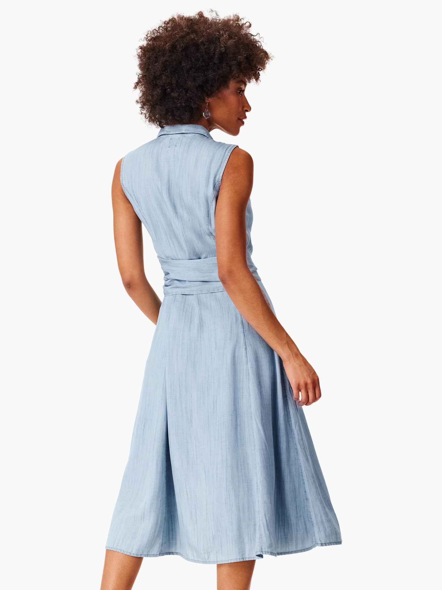 Drapey Denim Shirtdress