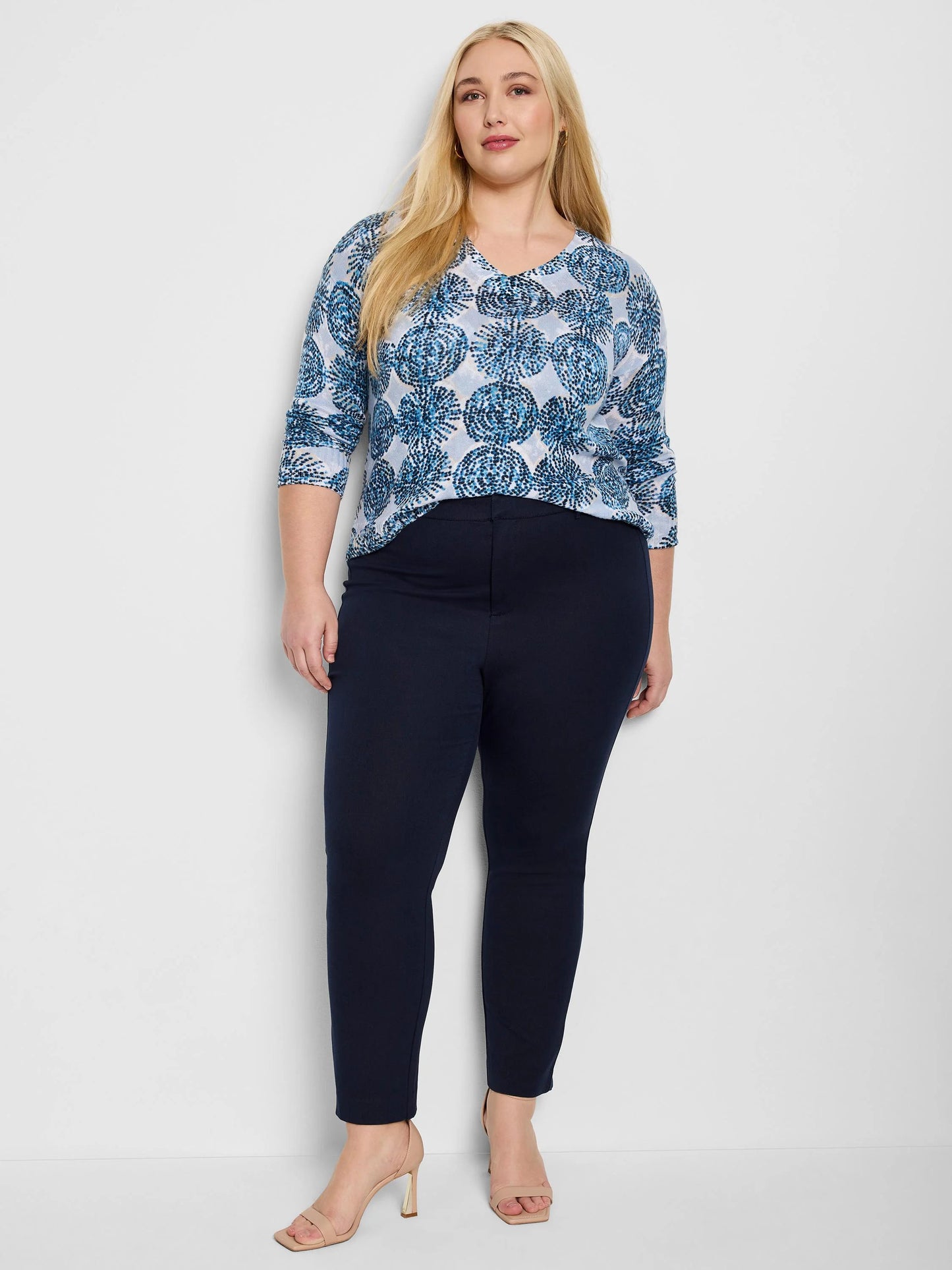 Cotton Bi-Stretch Copley Straight Ankle Pant