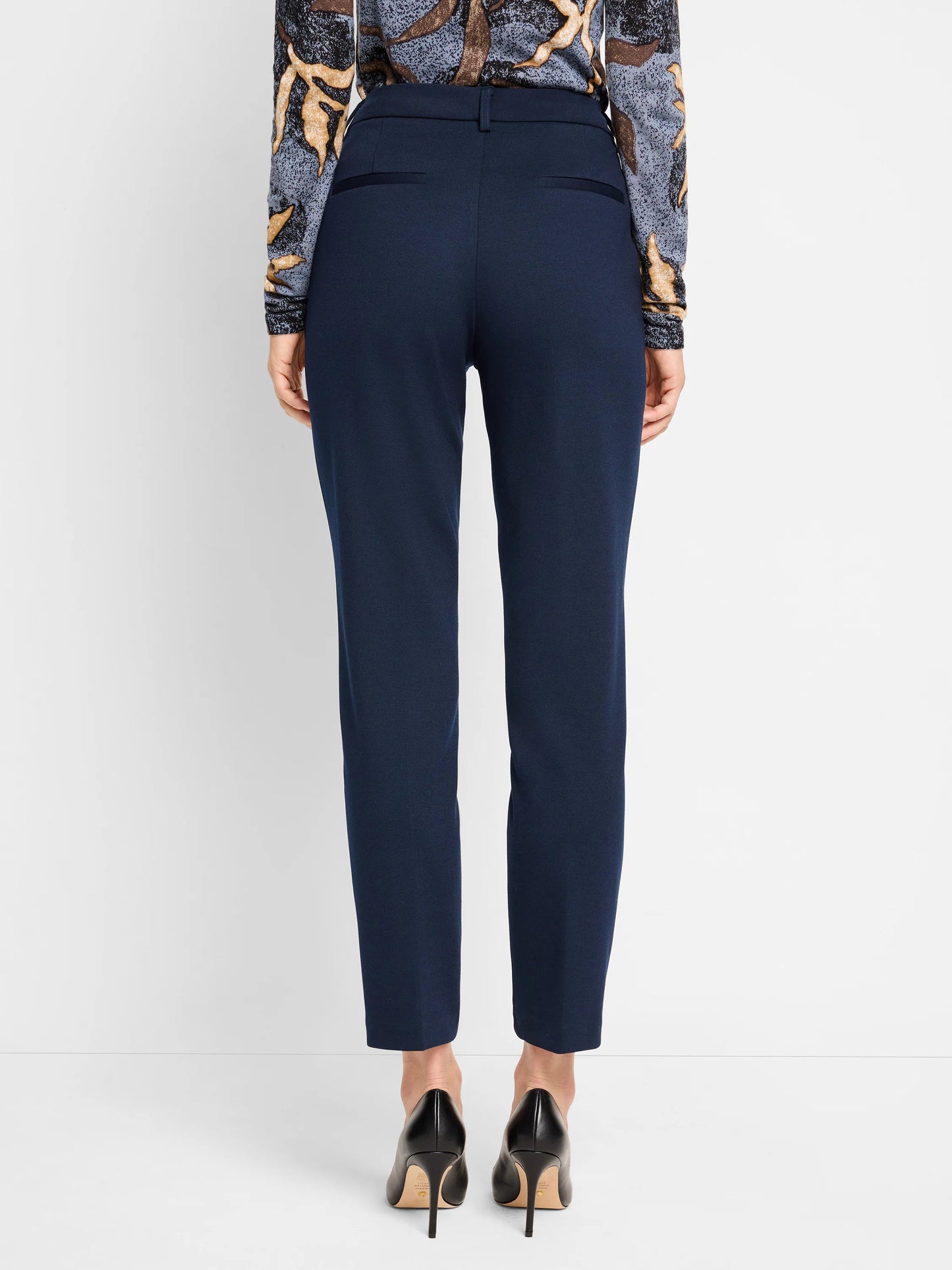 Ponte Knit Ankle Trouser